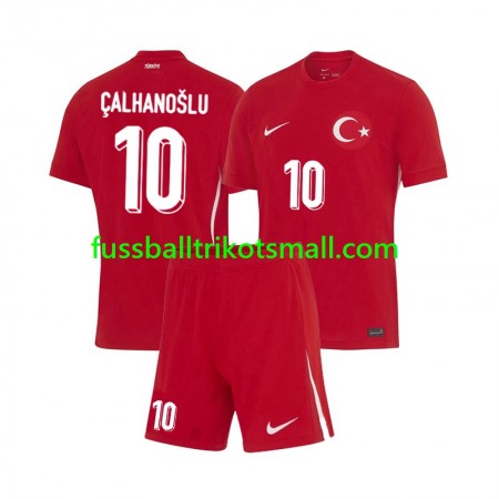 Fußballtrikots Türkei Hakan Calhanoglu 10 Kinder EURO 2024 Kurzarm Auswärts-trikot kaufen